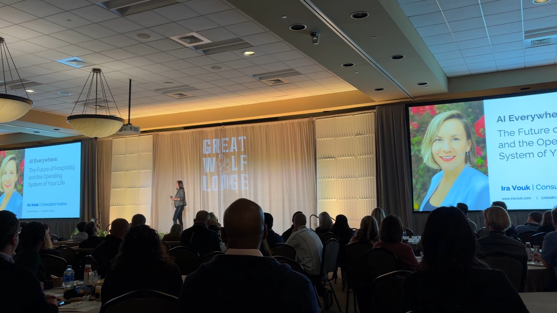 Ira Vouk keynote at Great Wolf Lodge Leadership Conference