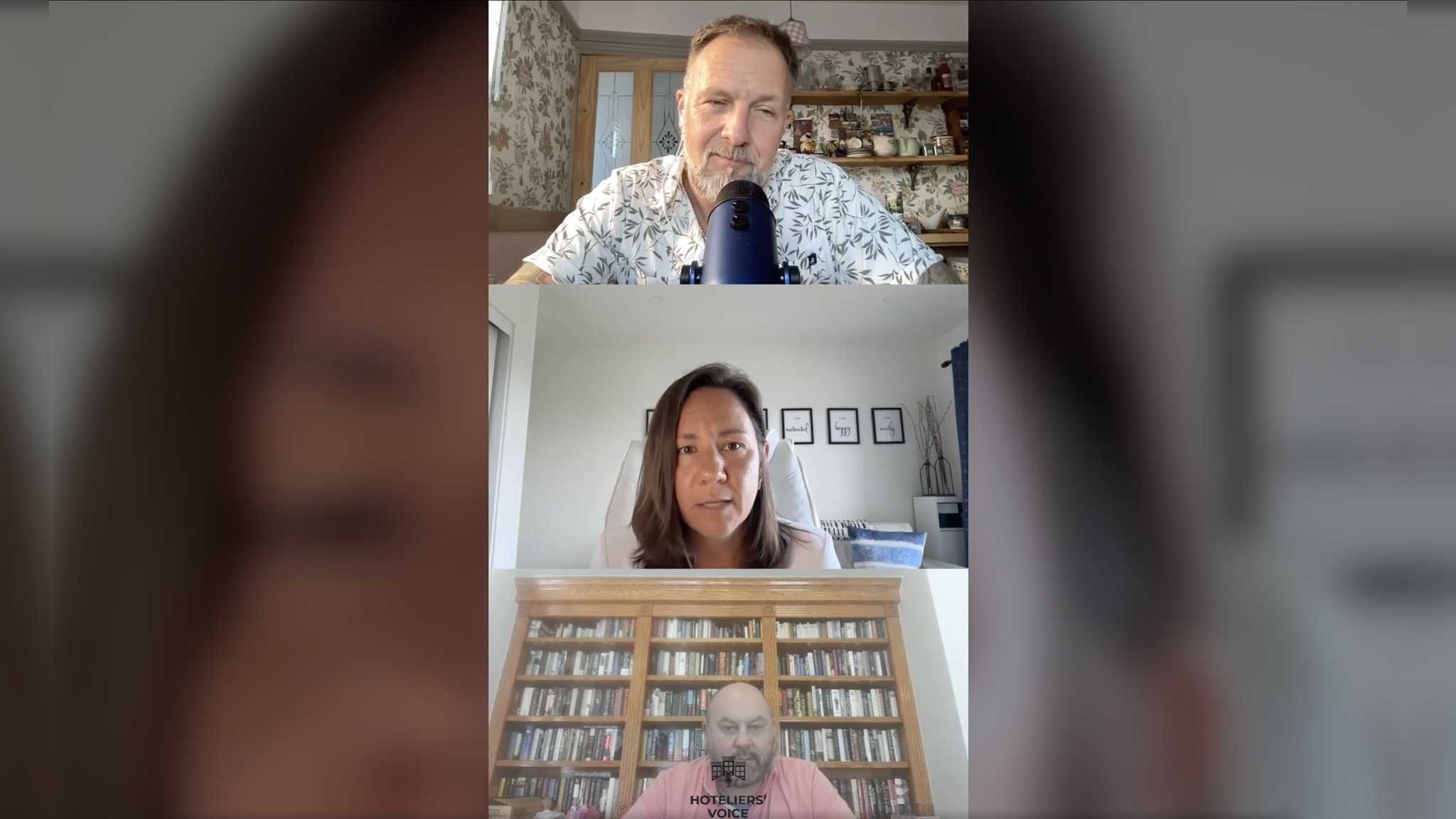 Ira Vouk with Ryan Haynes and Luke Markesky on the Hoteliers' Voice podcast