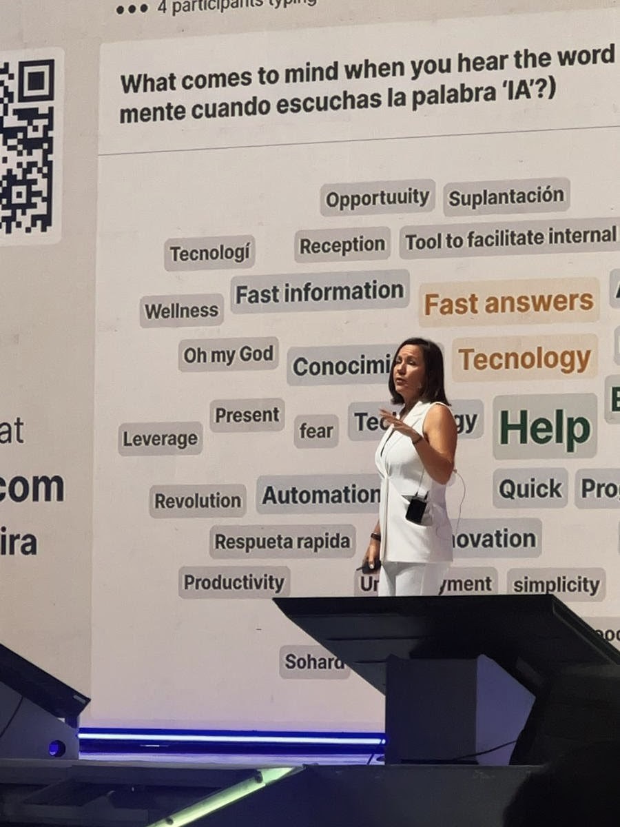 Ira Vouk on stage at National Hotel Congress